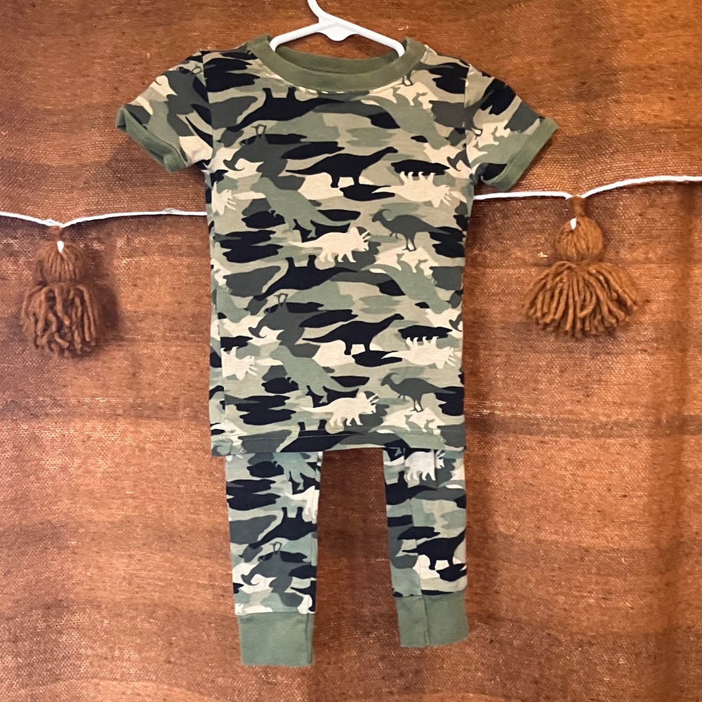 💥Bundle 3 Jammie’s for $15!💥 Camo Dinosaur Pajama Set